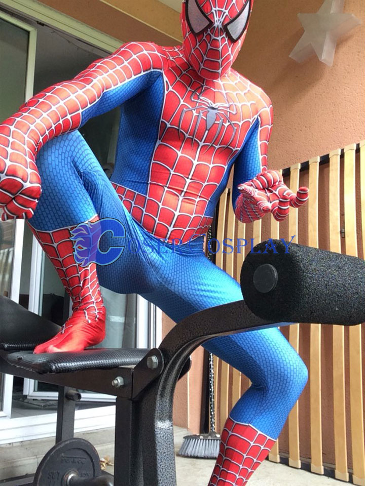 2018 Spiderman Full Body Zentai Movie Costume